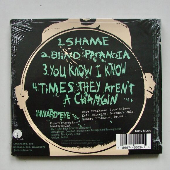 Inward Eye EP CD Digipak ~ Brand New Sealed ~ 2009 Sony Punk Rock Indie Rock - Picture 2 of 2